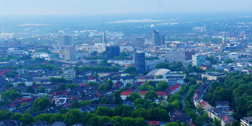 View of Dortmund from Florian Tower in 2018