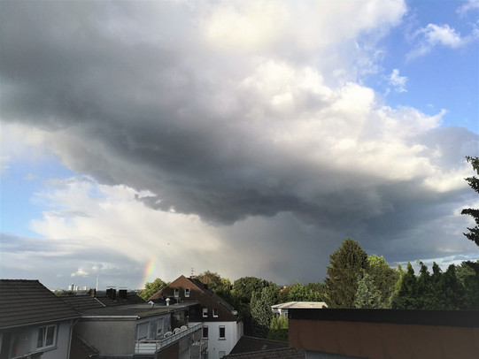 The sky after rain in Dortmund-Eichlinghofen in June 2018
